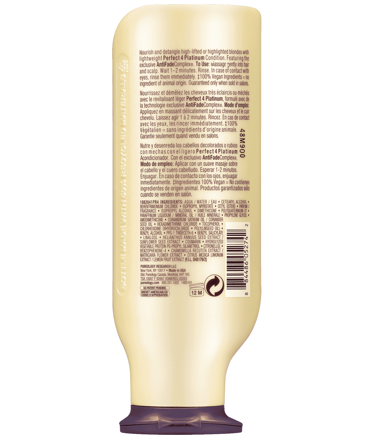 Perfect 4 Platinum Conditioner Ingredients